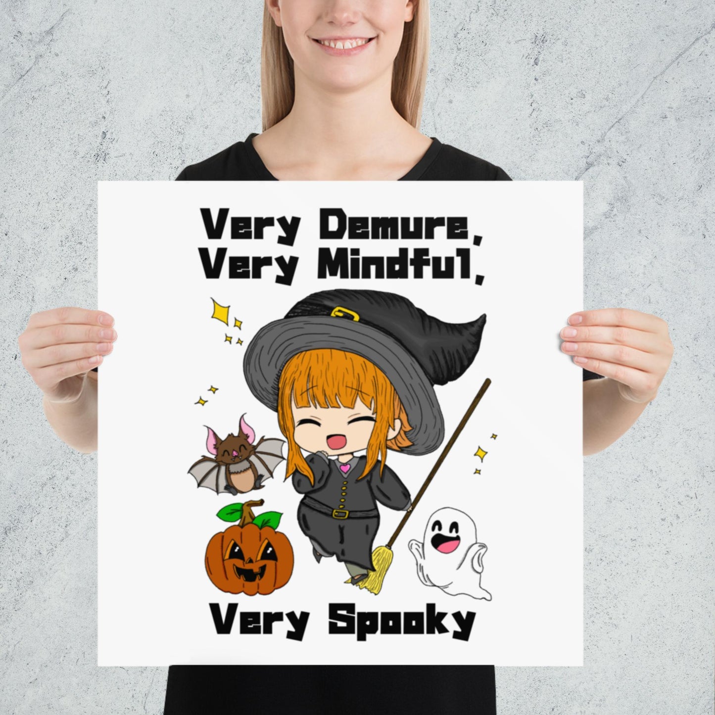 Very Demure, Very Mindful, Very Spooky Poster