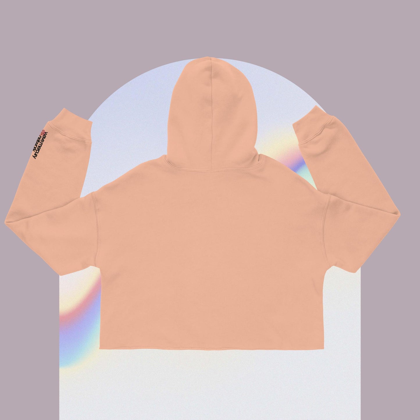 Very Demure, Very Mindful, Very Spooky Crop Hoodie